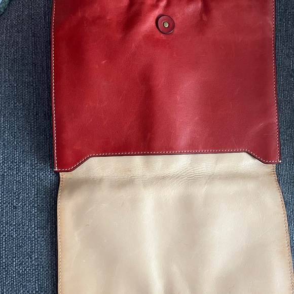 Coach Red Leather Clutch - Picture 8 of 9